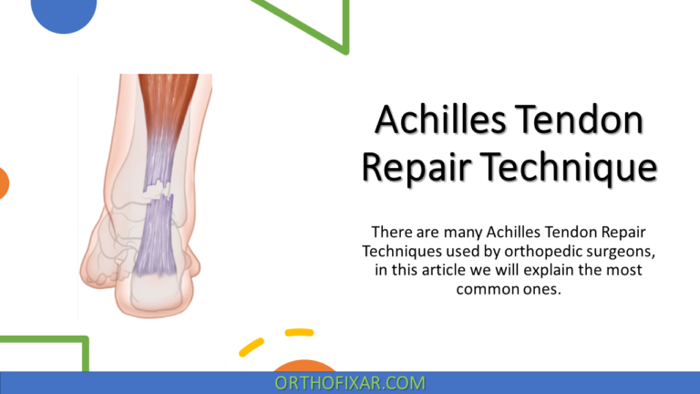 Achilles Tendon Repair Technique