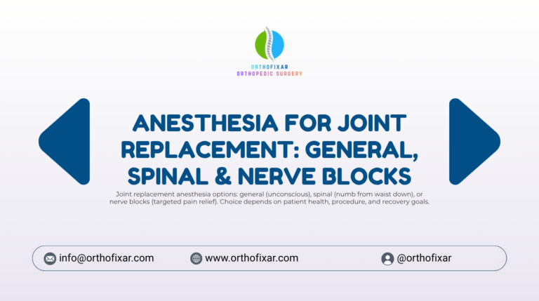 anesthesia for joint replacement