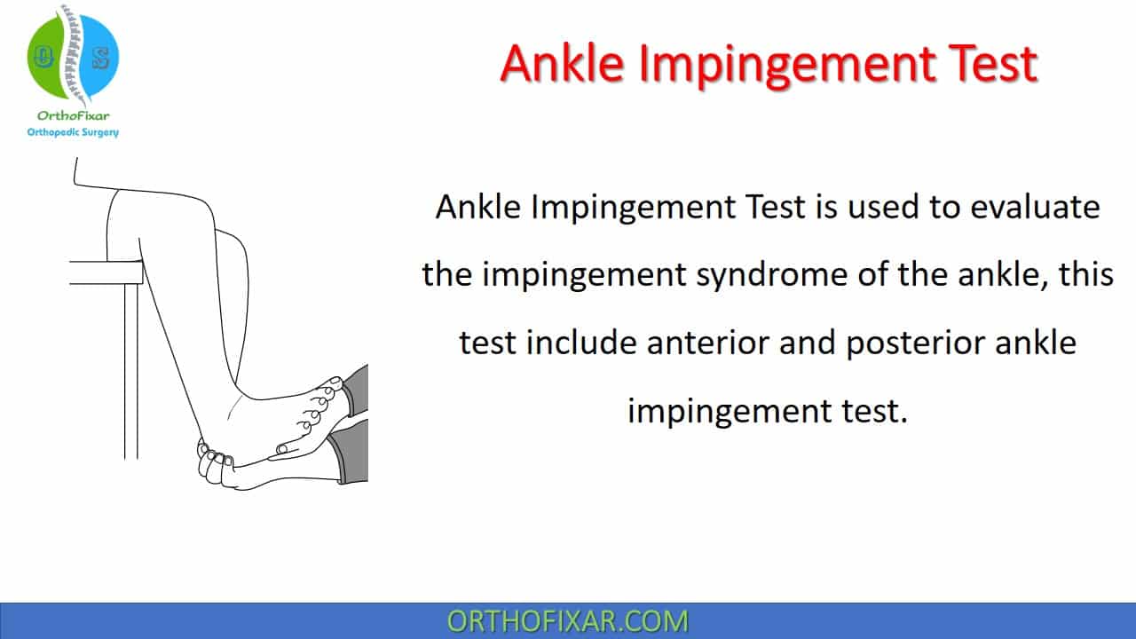  Ankle Impingement Test 
