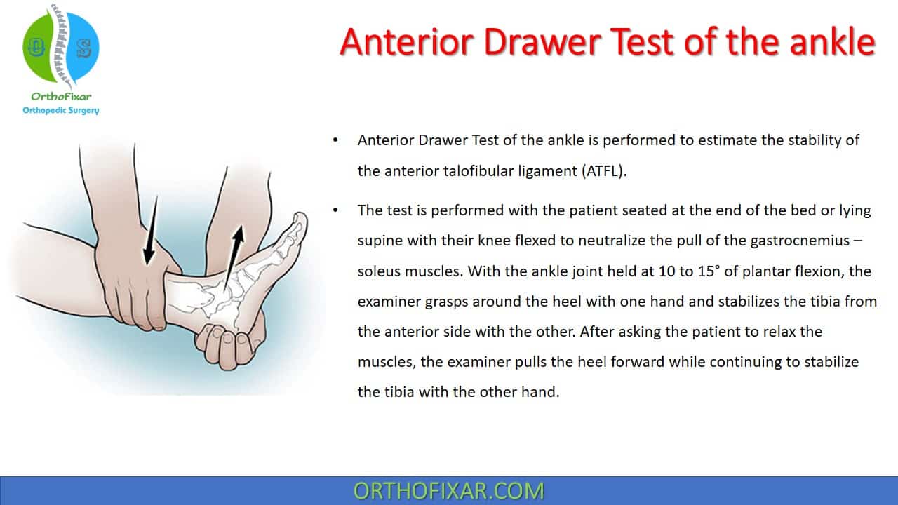 Anterior Drawer Test Of The Ankle