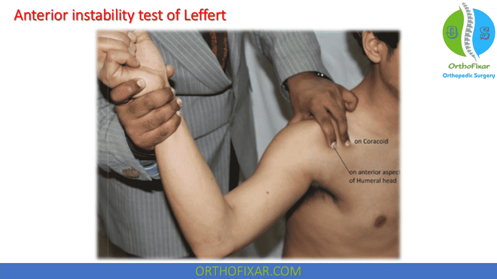 Anterior Instability Test of Leffert