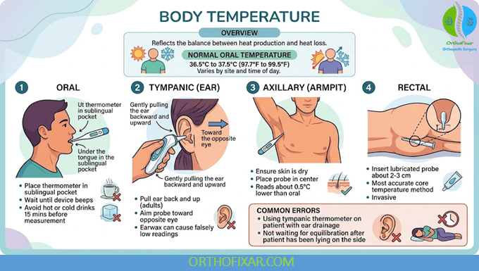 Vital Signs Assessment: Measurement, Interpretation and Common Errors 6 Body Temperature