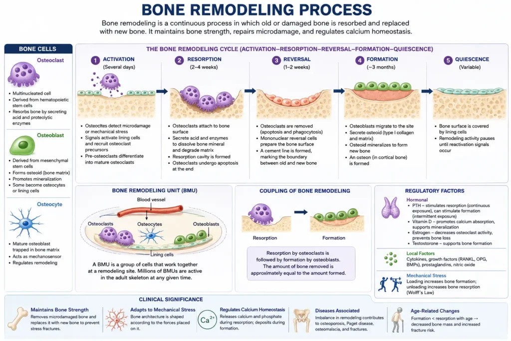 Bone Remodeling Process: Stages, Cells, Mechanisms & Clinical Significance 9 Bone Remodeling Process Stages, Cells, Mechanisms & Clinical Significance