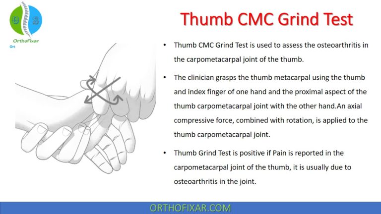 Thumb CMC Grind Test