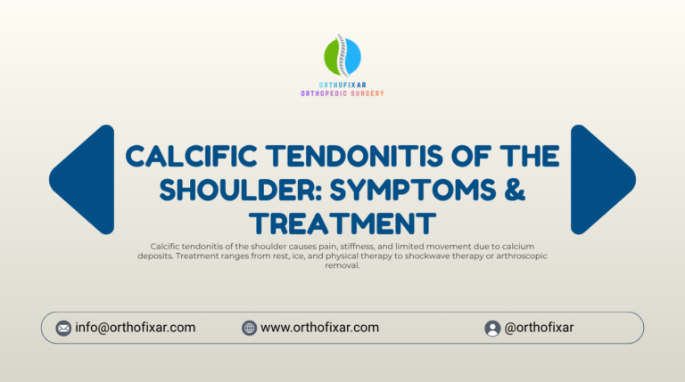 Calcific Tendonitis of the Shoulder Symptoms Treatment