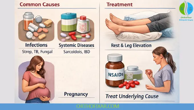 Erythema Nodosum: Causes, Clinical Features & Management 6 Causes of Erythema Nodosum