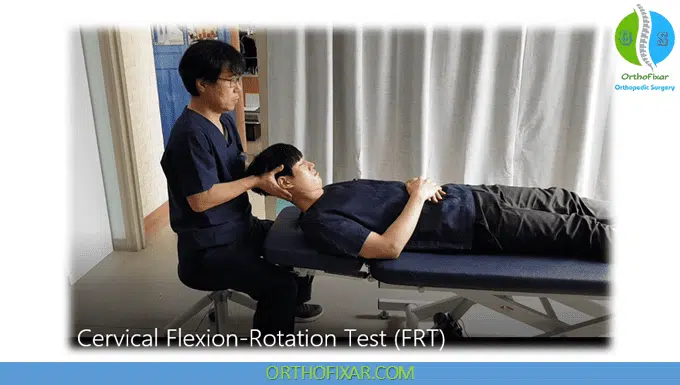 Cervical Flexion Rotation Test procedure