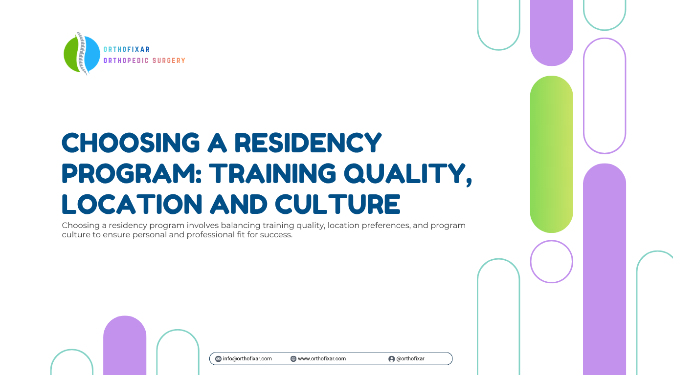 choosing a residency program