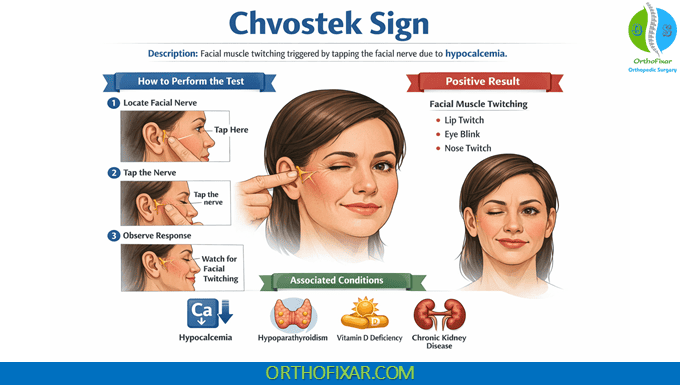 Chvostek Sign: Clinical Meaning, How to Test, and Diagnostic Value 5 Chvostek sign
