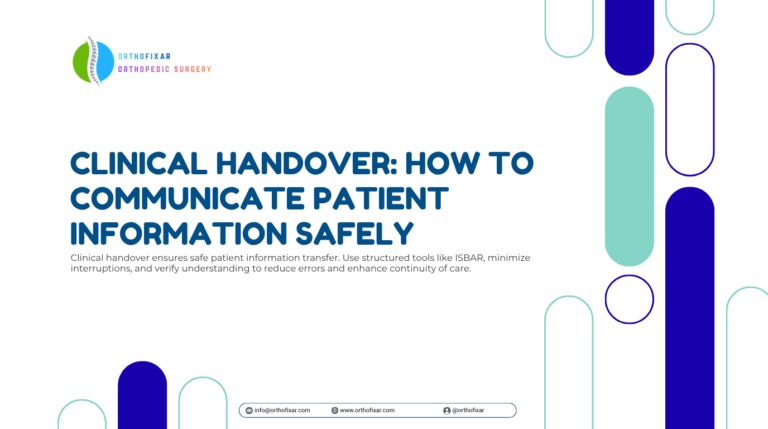 Clinical Handover How to Communicate Patient Information Safely