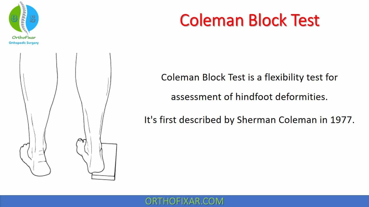  Coleman Block Test 
