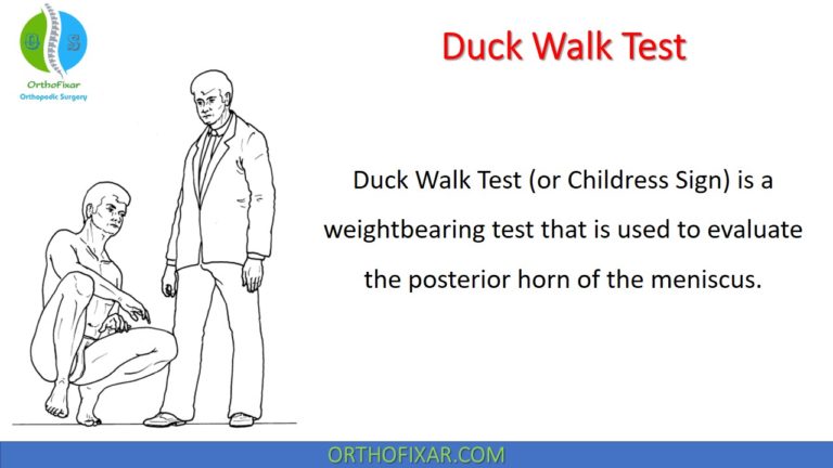 Duck Walk Test