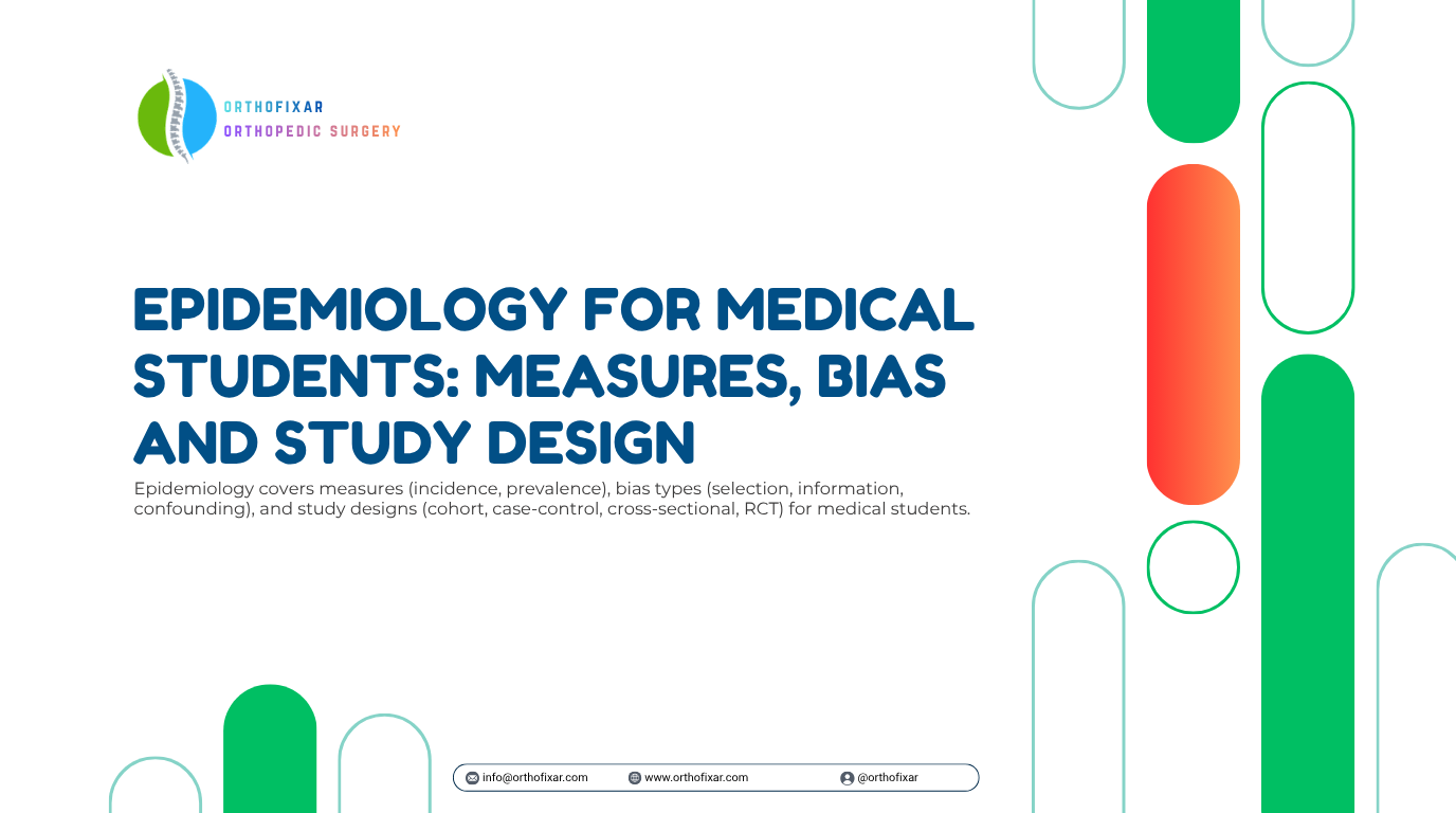 Epidemiology for Medical Students Measures Bias and Study Design