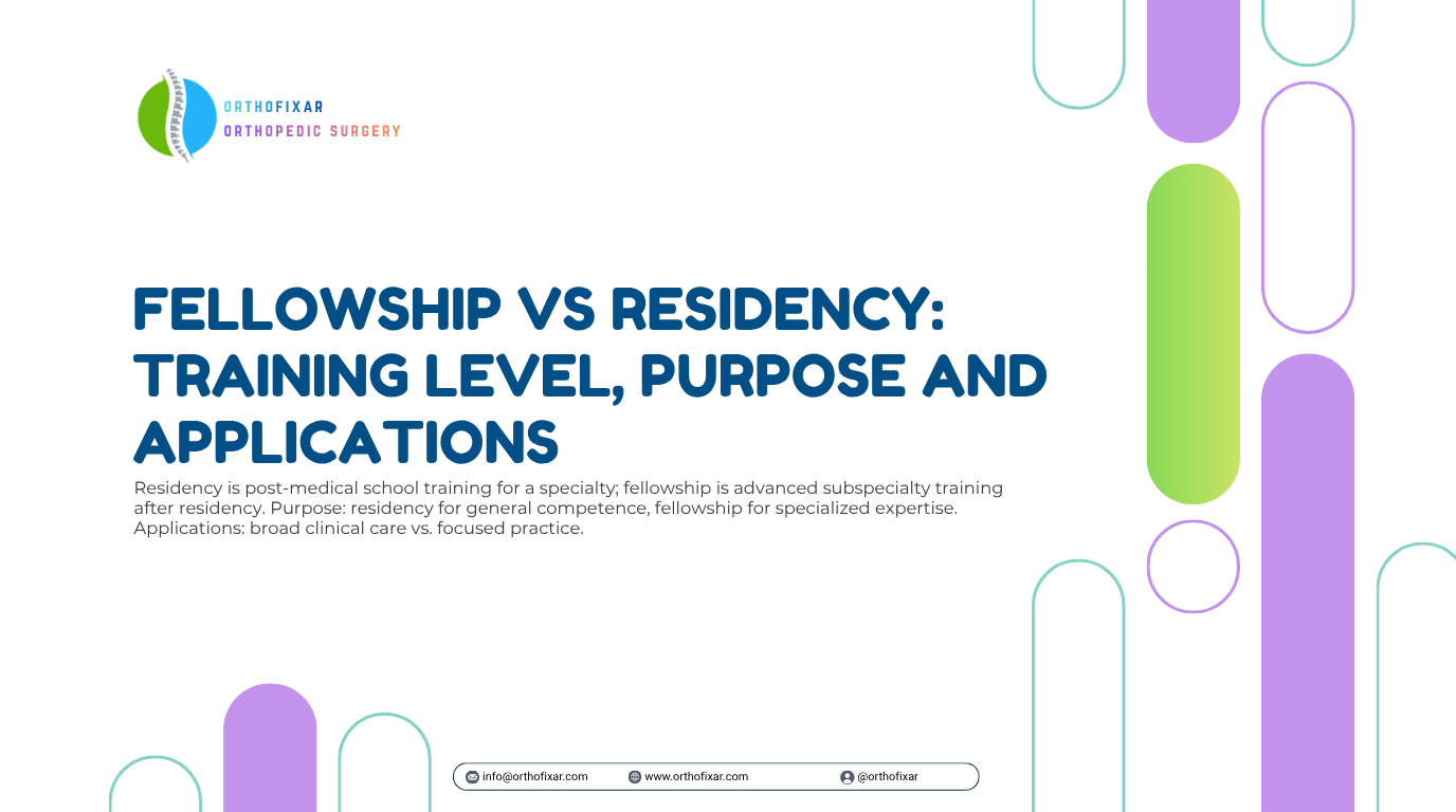 Fellowship vs Residency Training Level Purpose and Applications