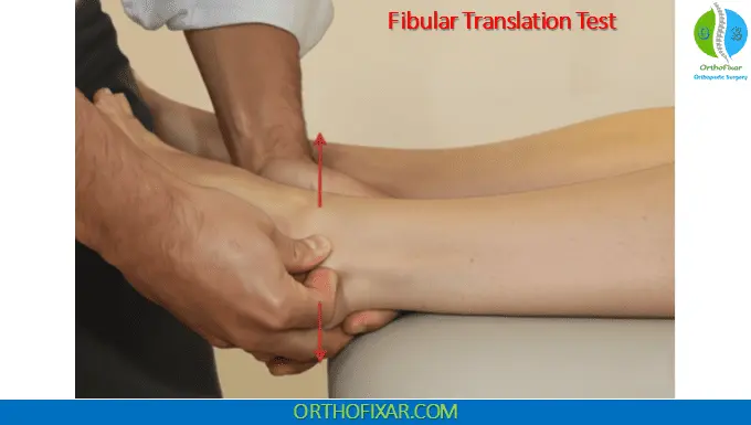 Fibular Translation Test ankle syndesmosis