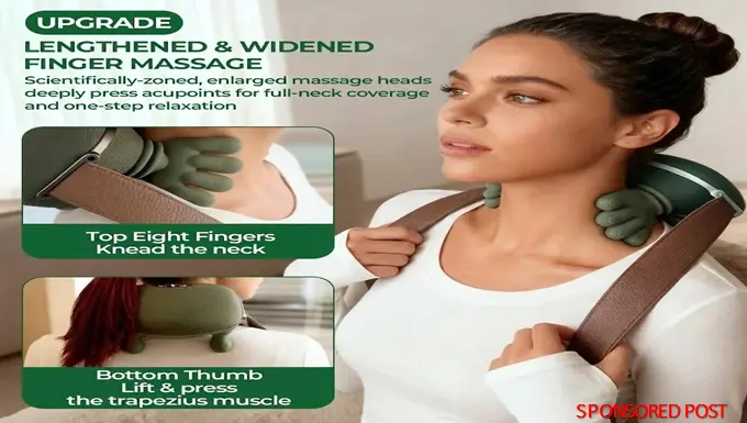 Finger massager for Myofascial pain relief in Neck Muscle