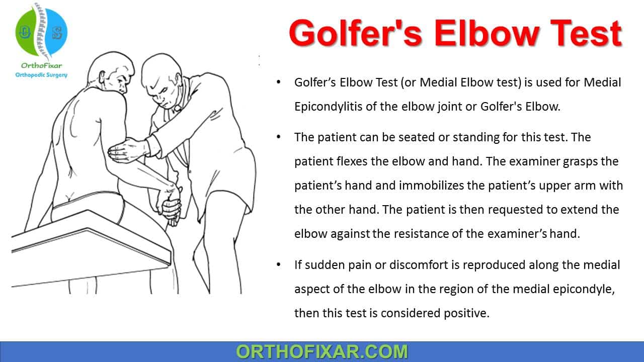  Golfer’s Elbow Test 