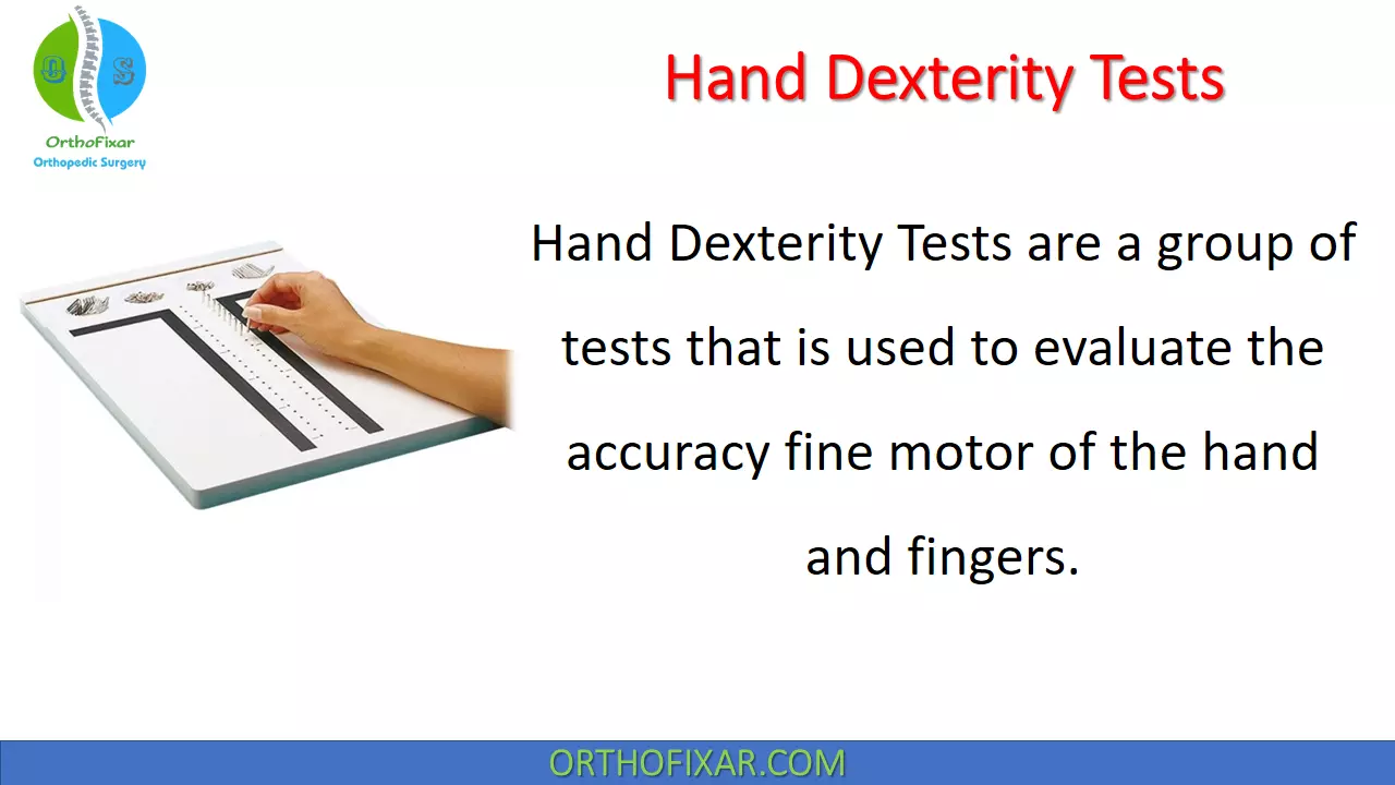  Hand Dexterity Tests 