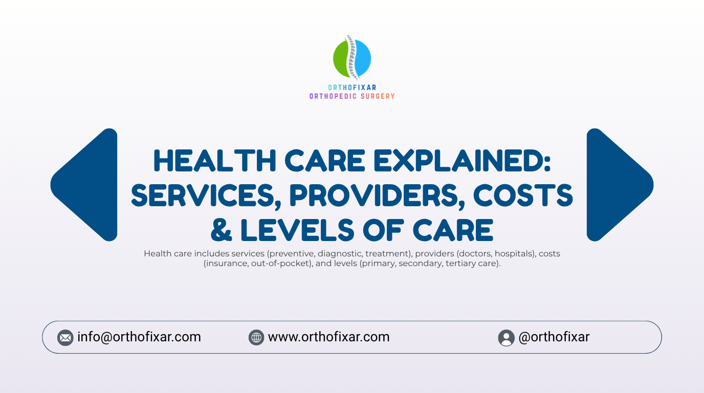 Health Care Explained Services Providers Costs Levels of Care