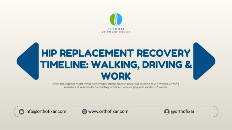 hip replacement recovery timeline