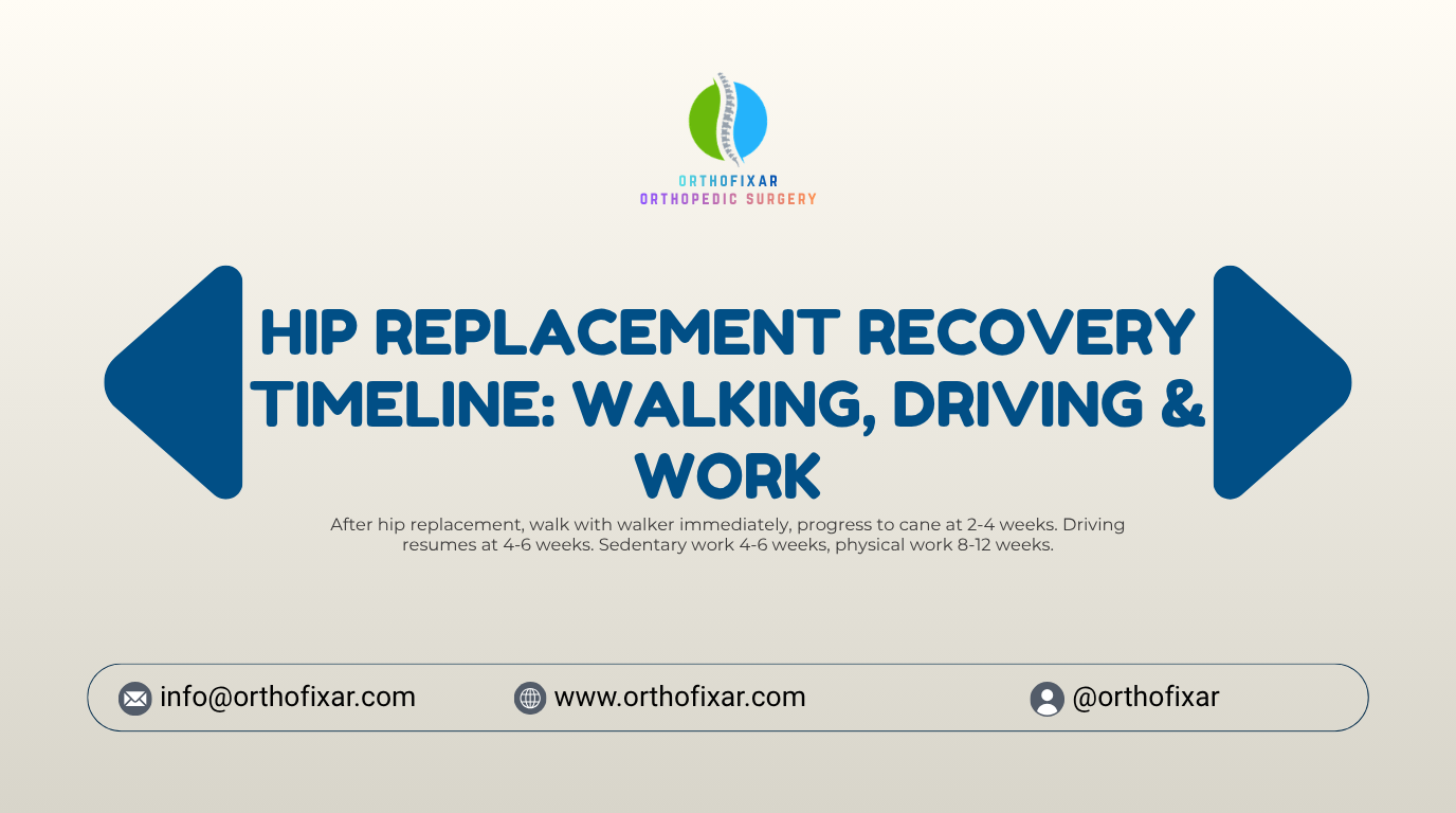 hip replacement recovery timeline