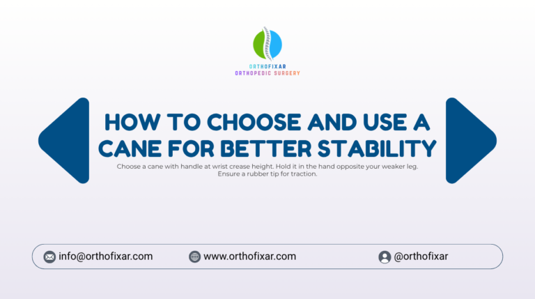 How to Choose and Use a Cane for Better Stability