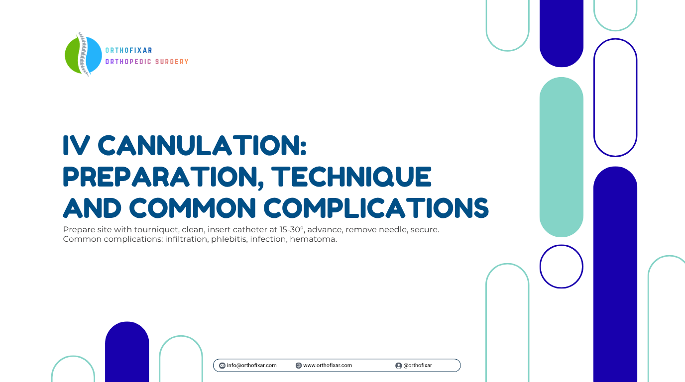 IV Cannulation Preparation Technique and Common Complications