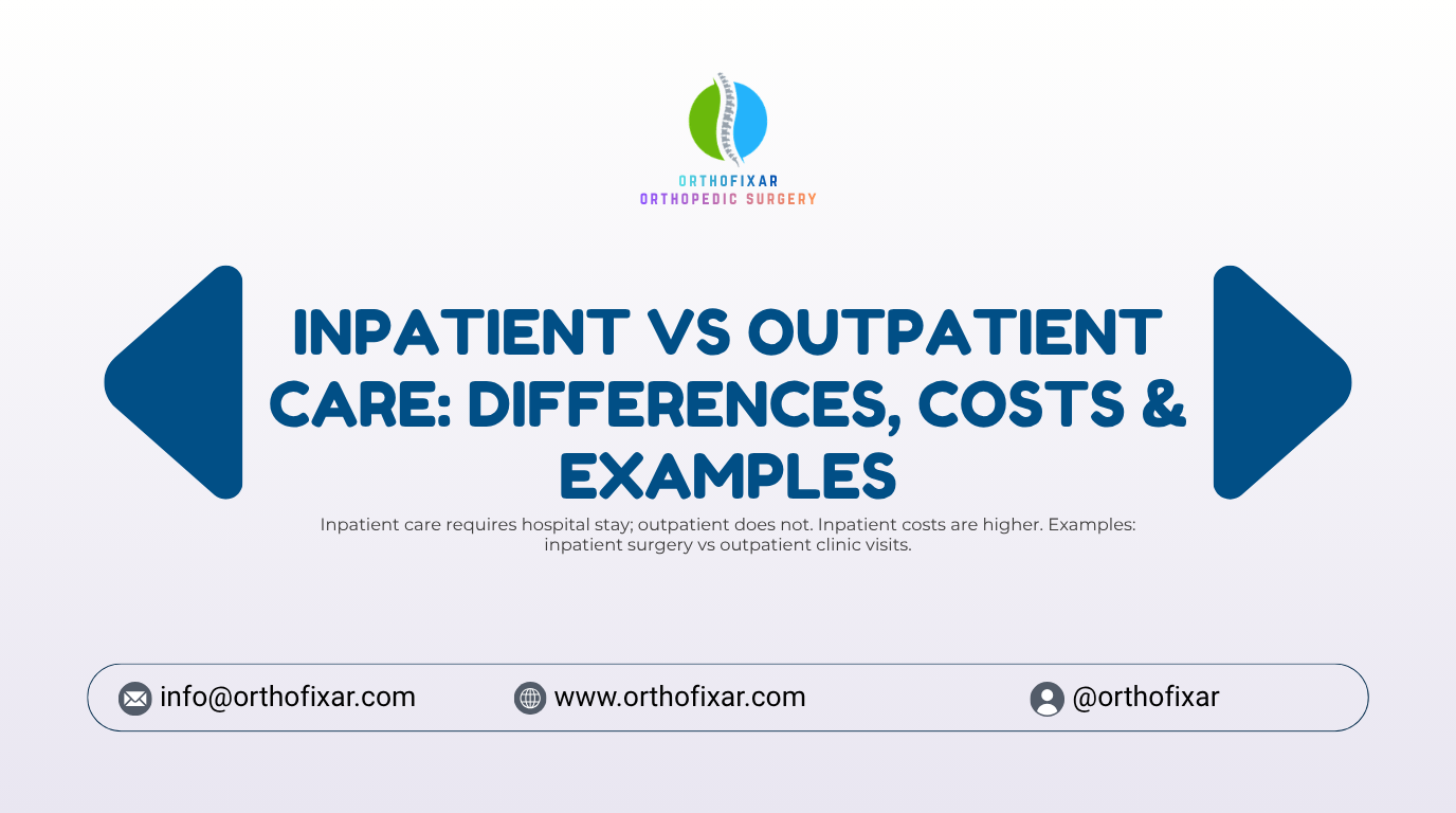 Inpatient vs Outpatient Care Differences Costs