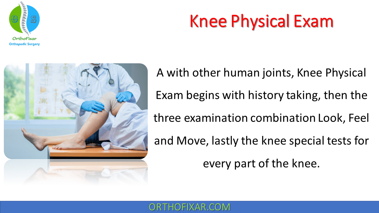 knee exam tests