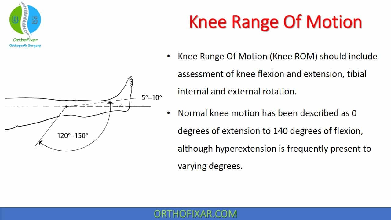 Knee Range Of Motion (Knee ROM)