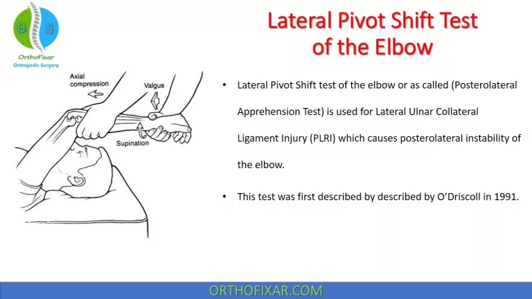 Lateral Pivot Shift Test of the Elbow