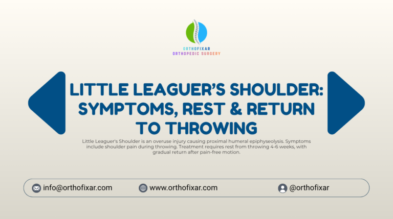 Little Leaguer's shoulder