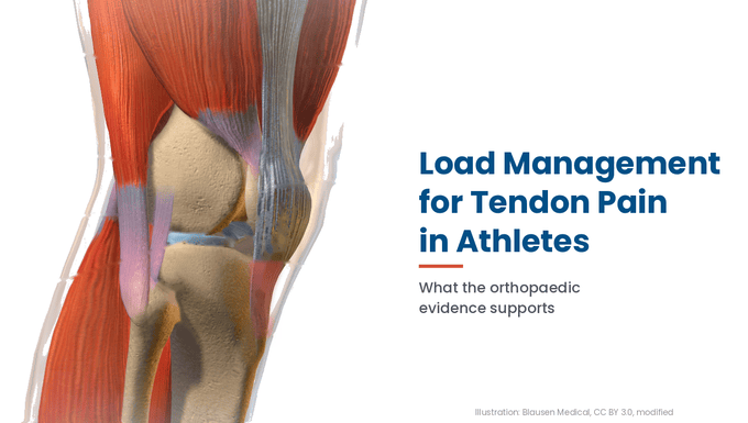 Load Management for Tendon Pain in Athletes