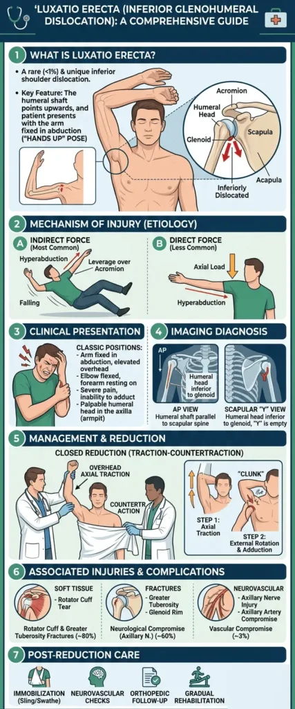 Luxatio Erecta (Inferior Shoulder Dislocation) 5 Luxatio Erecta infographic