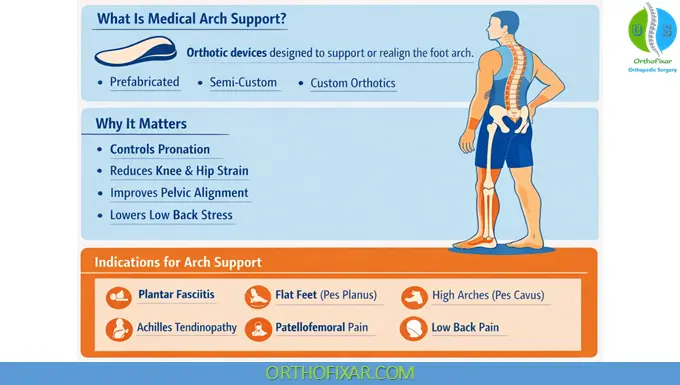 Medical Arch Support infographic