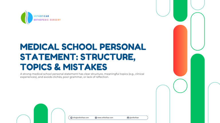 Medical School Personal Statement Structure Topics Mistakes
