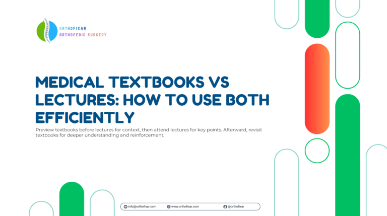 medical textbooks vs lectures