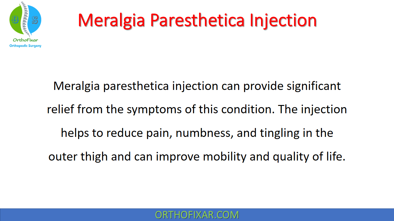 Meralgia Paresthetica Injection