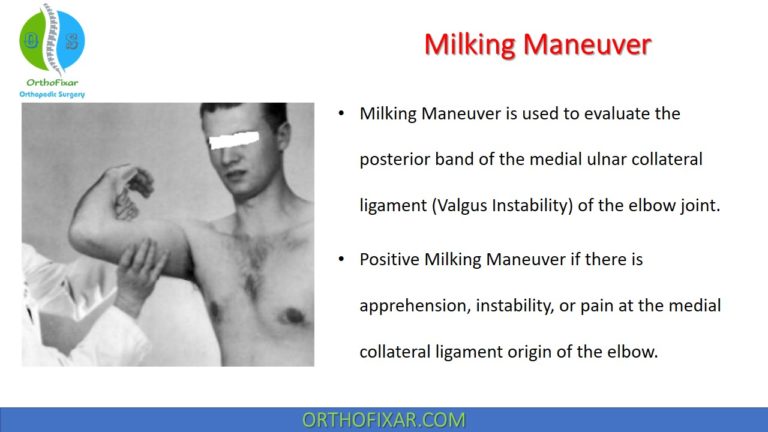 Milking Maneuver