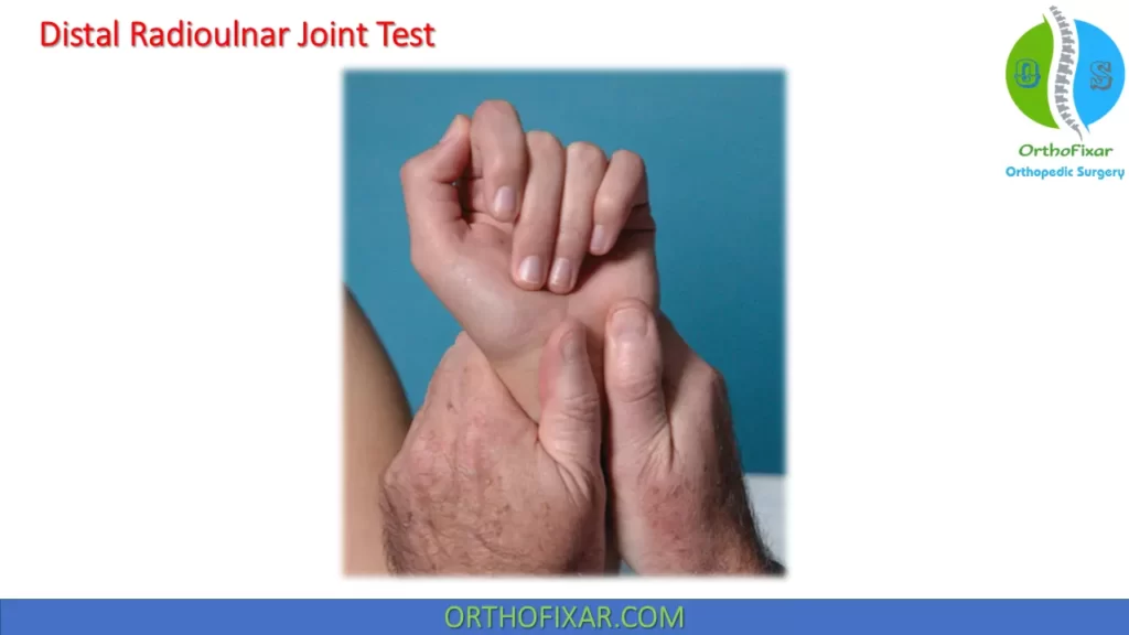 Mobility testing of the distal radioulnar joint