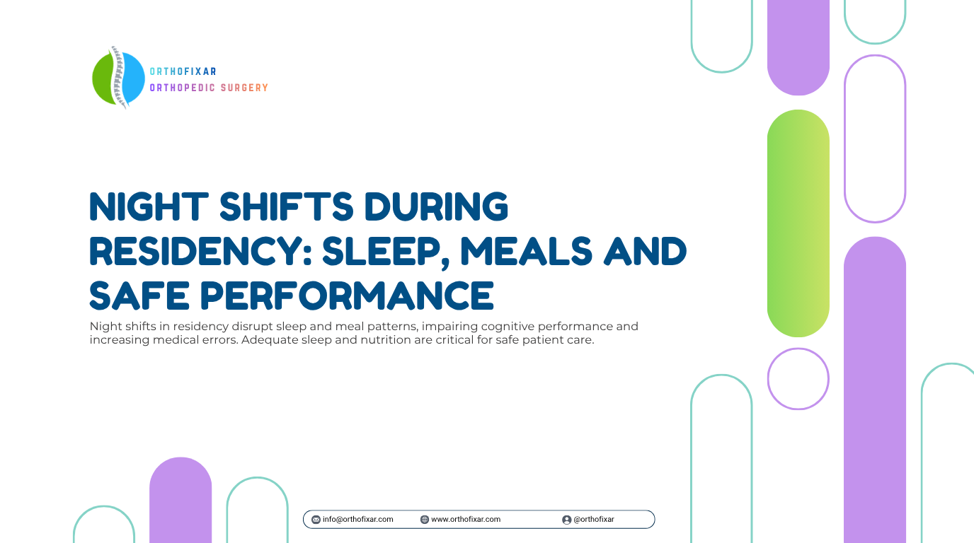 Night Shifts During Residency Sleep Meals and Safe Performance