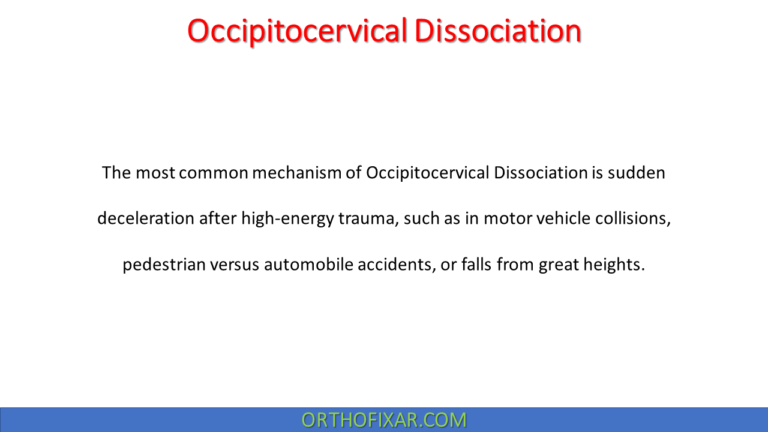 Occipitocervical Dissociation