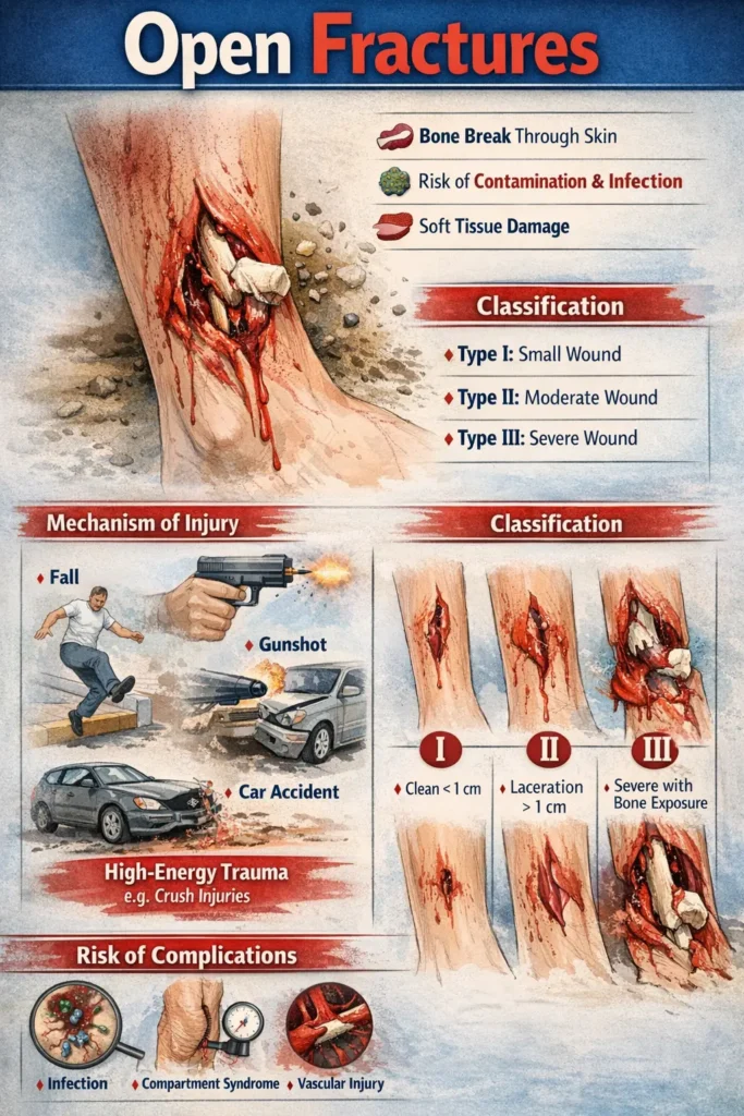 Open fractures and injury classification