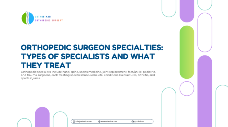 orthopedic surgeon specialties