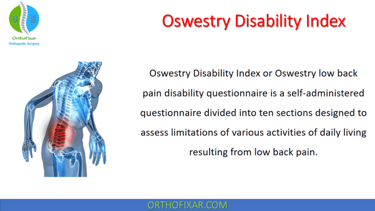 Oswestry Disability Index