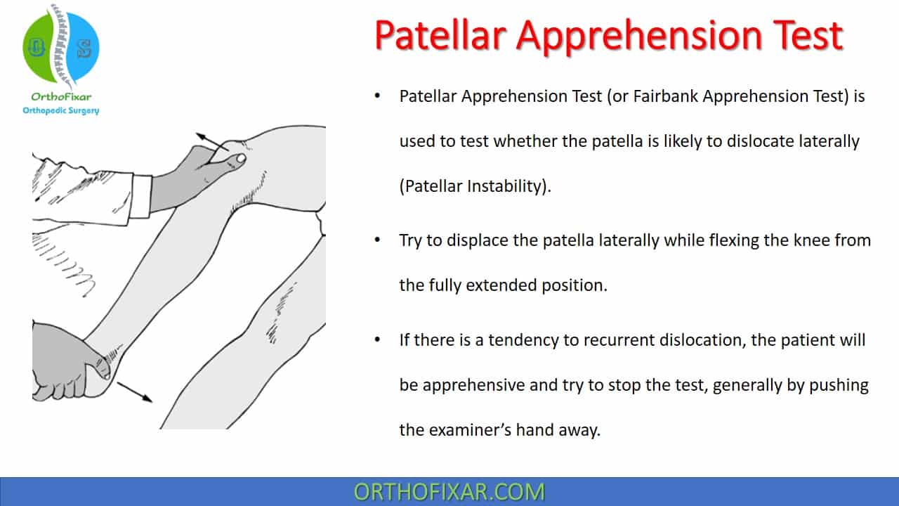  Patellar Apprehension Test 