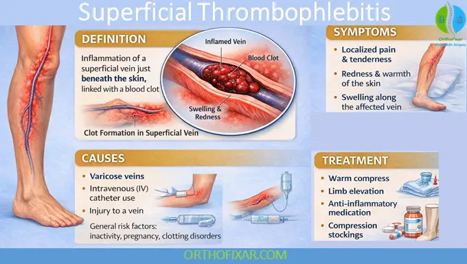 Phlebitis: Causes, Symptoms, Diagnosis & Treatment 5 Phlebitis - Superficial thrombophlebitis