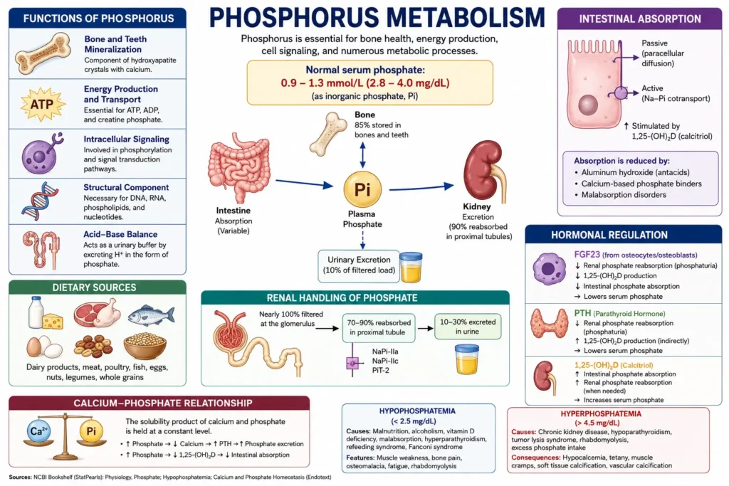 Phosphorus Metabolism: Physiology, Regulation, Functions & Clinical Importance 5 Phosphorus Metabolism Physiology, Regulation, Functions, and Clinical Importance