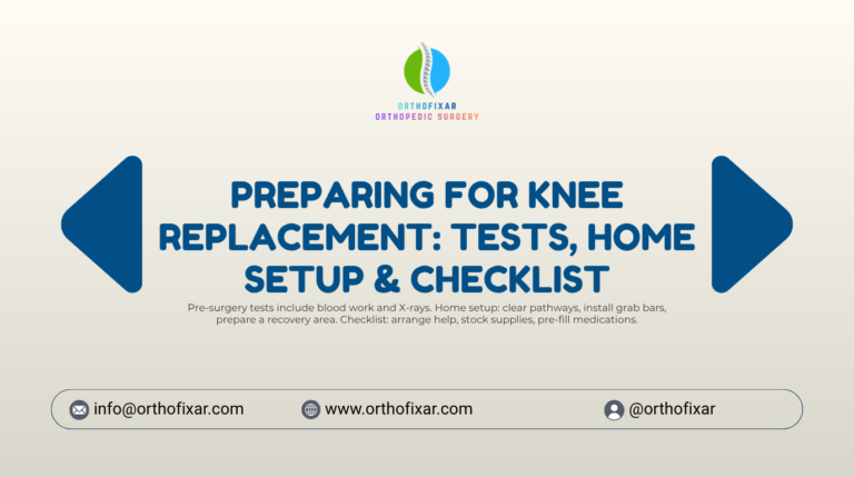 Preparing for Knee Replacement Tests Home Setup Checklist