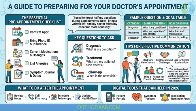 Preparing for a Doctor Appointment Questions and Checklist
